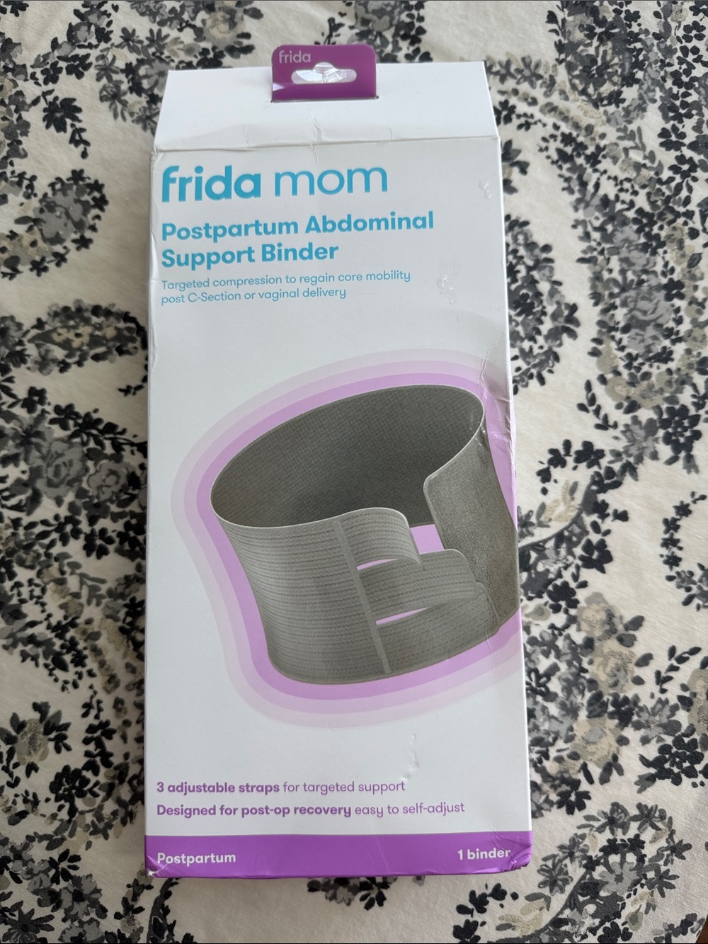 frida mom Postpartum Abdominal Support Binder - Gray